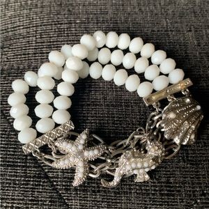 Bracelet with Star Fish, Sea Horse and Shell